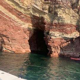 Excursion en catamaran à Terrasini : grottes et SUP