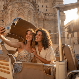 Tuk Tuk Tour Palermo im Ape: Panoramafahrt