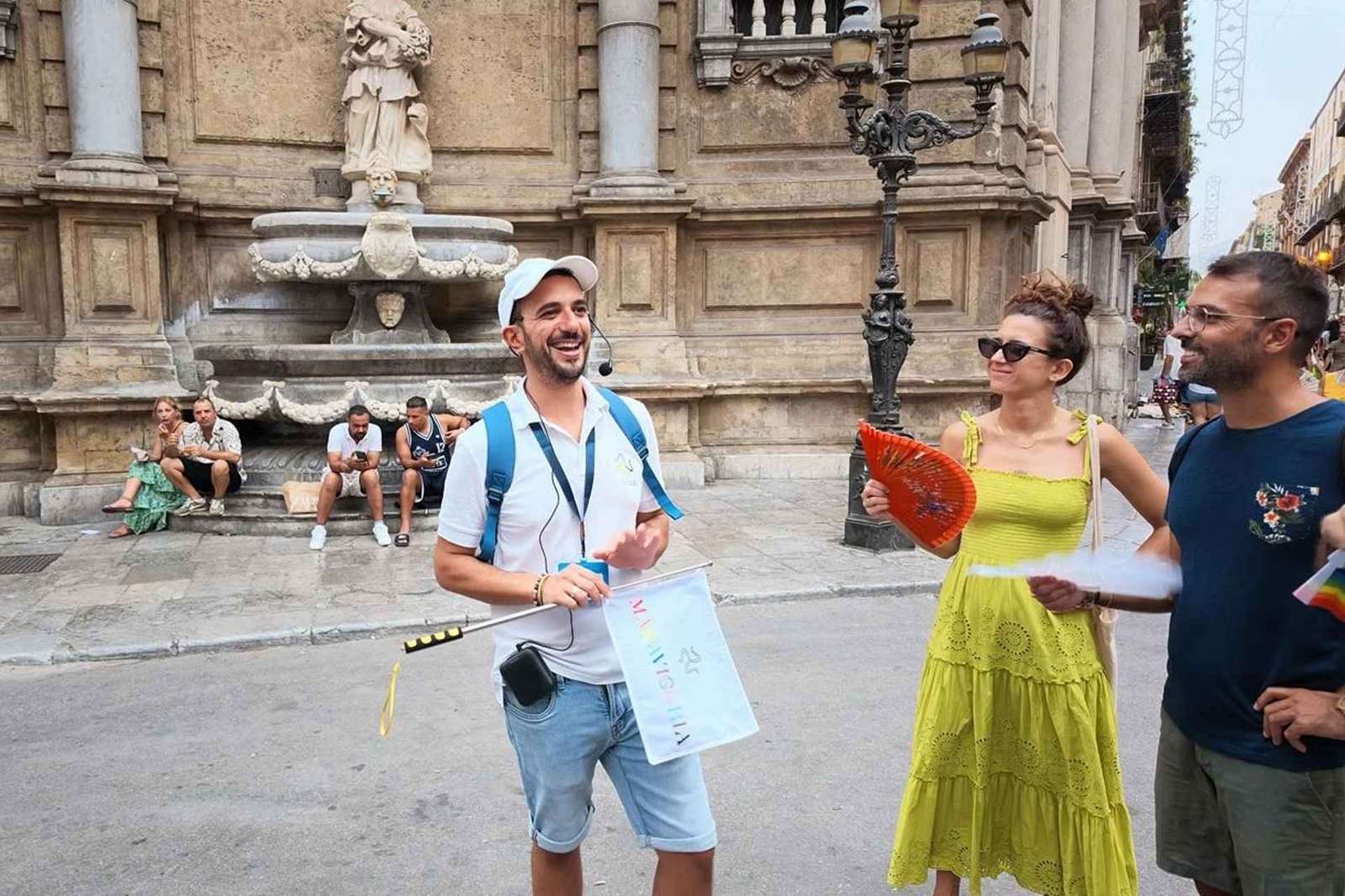 Palerme : visite à pied avec dégustation de vins et de produits