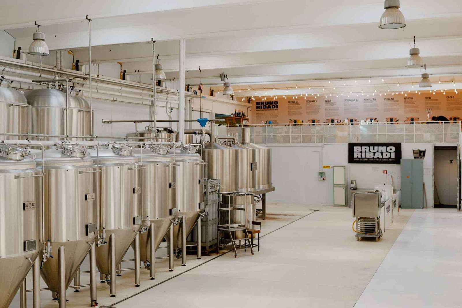 Visite de la brasserie Bruno Ribadi à Terrasini