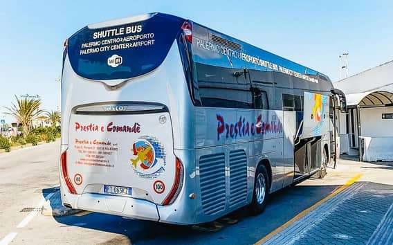 Navette de l'aéroport de Palerme au centre-ville en bus