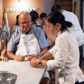 Palermo: Aula de massa e gelato com jantar e vinho