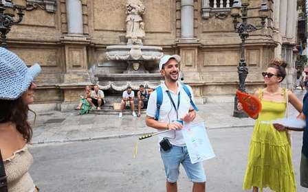 Palermo: Visita a pie con degustación de vinos y productos