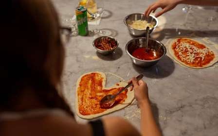 Clase de pizza y helado en Palermo con cena y vino