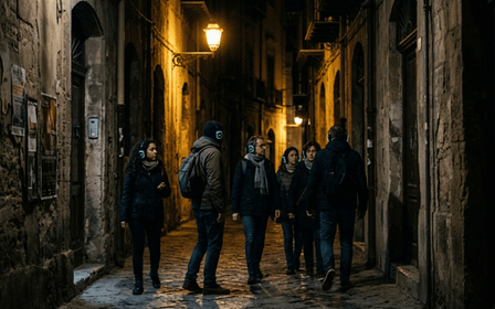 Palermo Noir: tour a pie inmersivo con audio 3D y aperitivo en barco