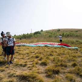Parapente duplo em Mondello, com instrutor particular