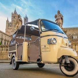 Tuk Tuk Tour Palermo im Ape: Panoramafahrt