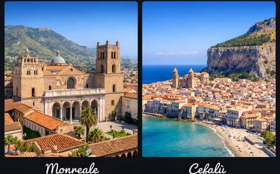 Cefalù és Monreale túra Palermóból kisbusszal, önjáró módon