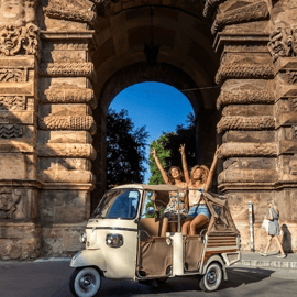 Tuk Tuk Tour Palermo im Ape: Panoramafahrt