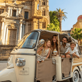 Tuk Tuk Tour Palermo im Ape: Panoramafahrt