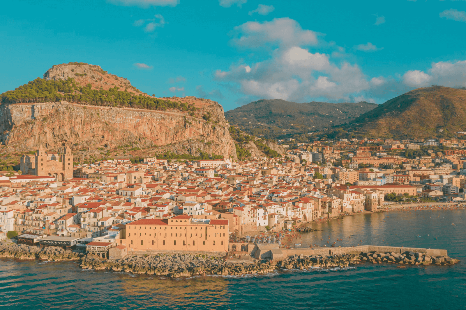 Celodenní výlet z Palerma do Cefalù a Monreale, i s lodí