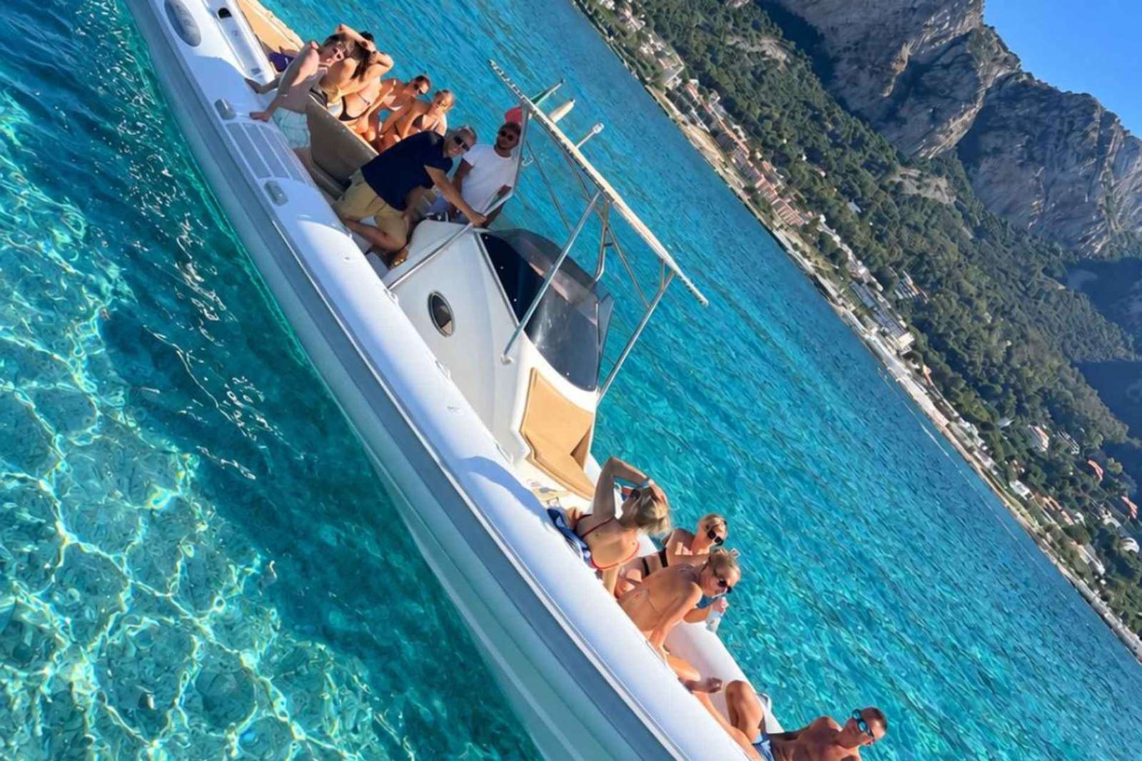 Passeio de barco em Mondello e Capo Gallo com frutas