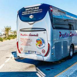 Bustransfer luchthaven Palermo centrum, enkele reis